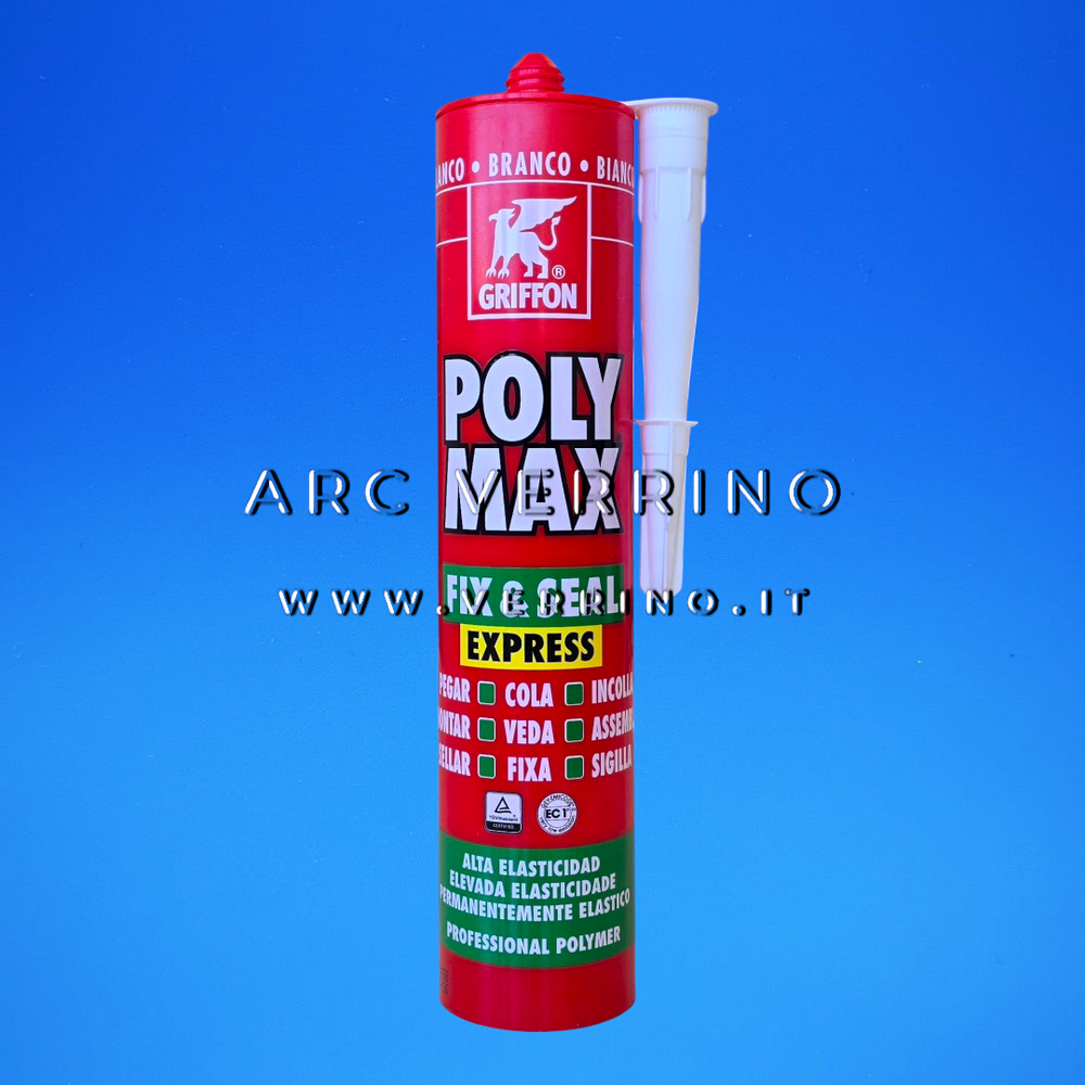 Silicone Griffon POLY MAX BIANCO - 425 gr | Sigillante e adesivo
