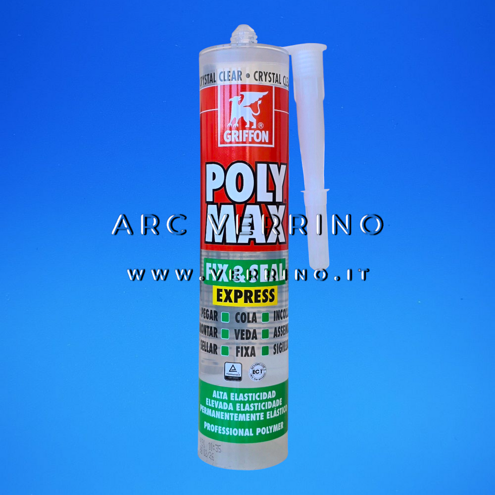 Silicone Griffon POLY MAX TRASPARENTE - 300 gr | Sigillante e adesivo
