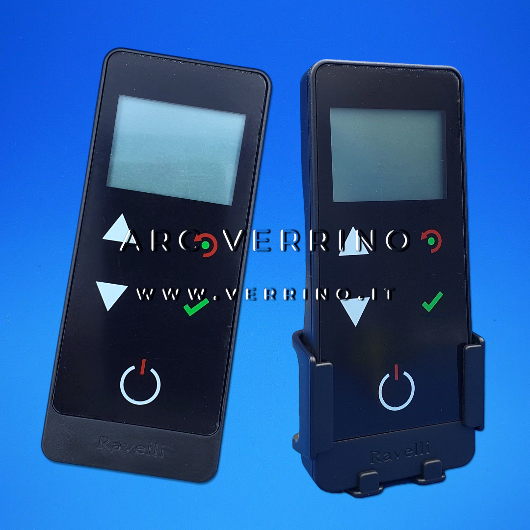 Telecomando palmare Touch Radio P0084_A01 Ravelli PNET00003 (ex 55441) | 5 tasti - per stufa a pellet