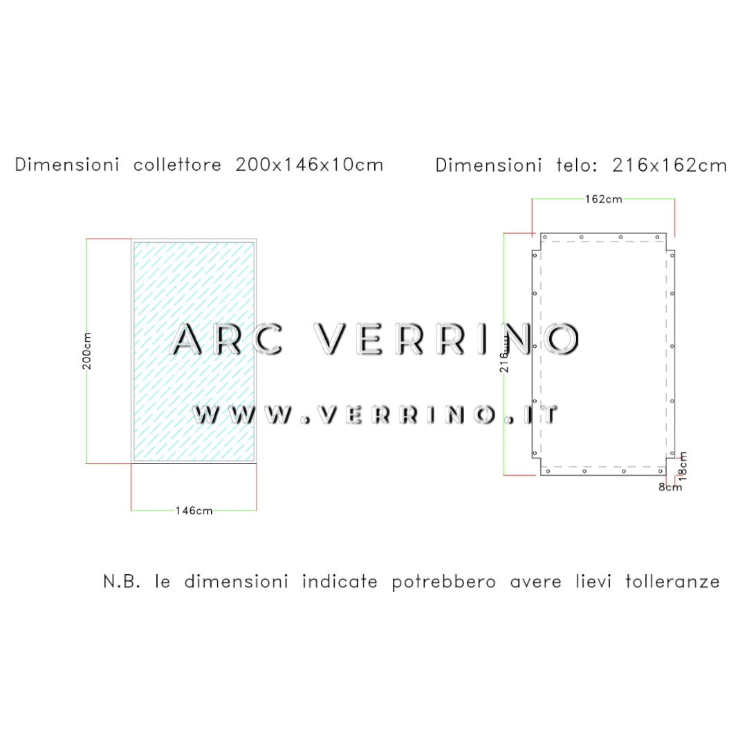 
                  
                     Telo di copertura in PVC - 162 x 216 cm - per collettori solari UNISOLAR (pannelli solari termici) | TEL 9 B_2
                  
                