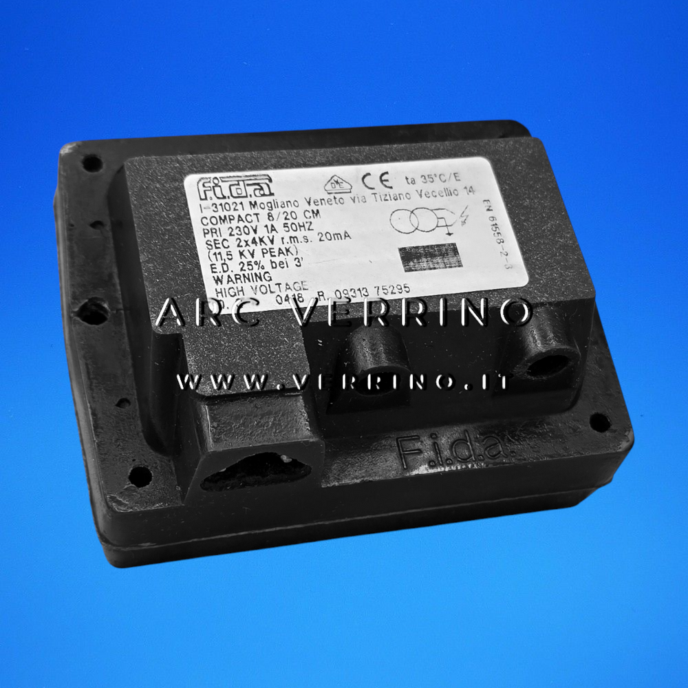 Trasformatore di accensione Fida COMPACT 8/20 CM | 2x4 KV