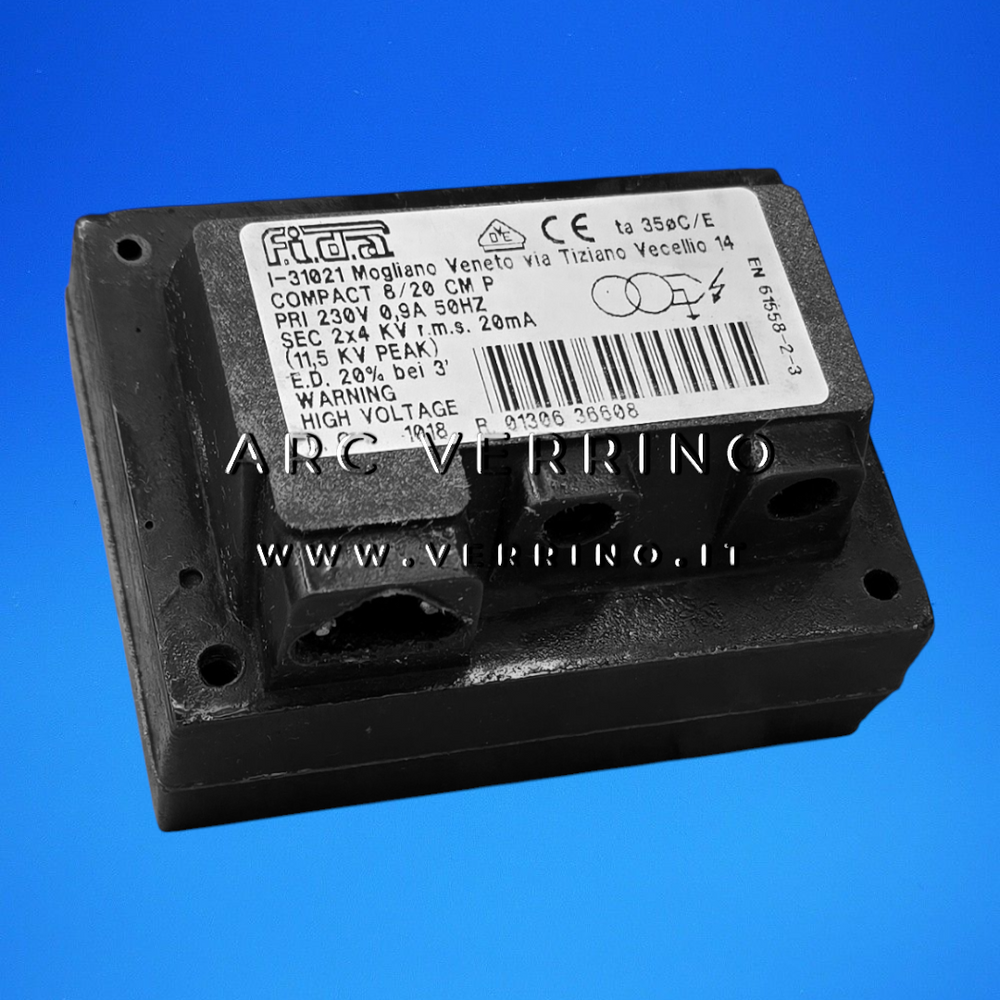 Trasformatore di accensione Fida COMPACT 8/20 CM P | 2x4 KV