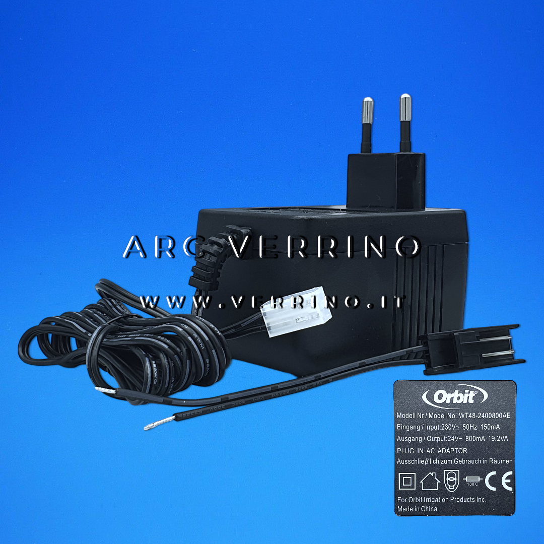  Trasformatore esterno per centralina irrigazione Orbit | WT48-2400800AE
