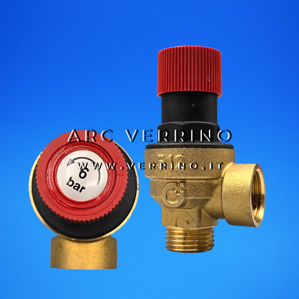 Valvola di sicurezza Baxi JJJ003603920 - 514460CST | 6 bar