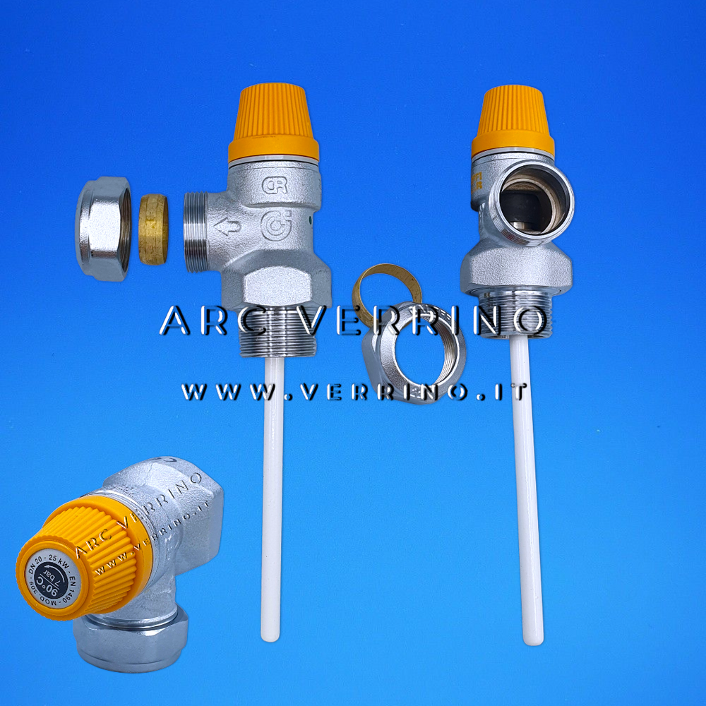 VALVOLA DI SICUREZZA M-TUBO RAME COMBINATA PER SISTEMI SOLARI Misura: 3 - Foto 8