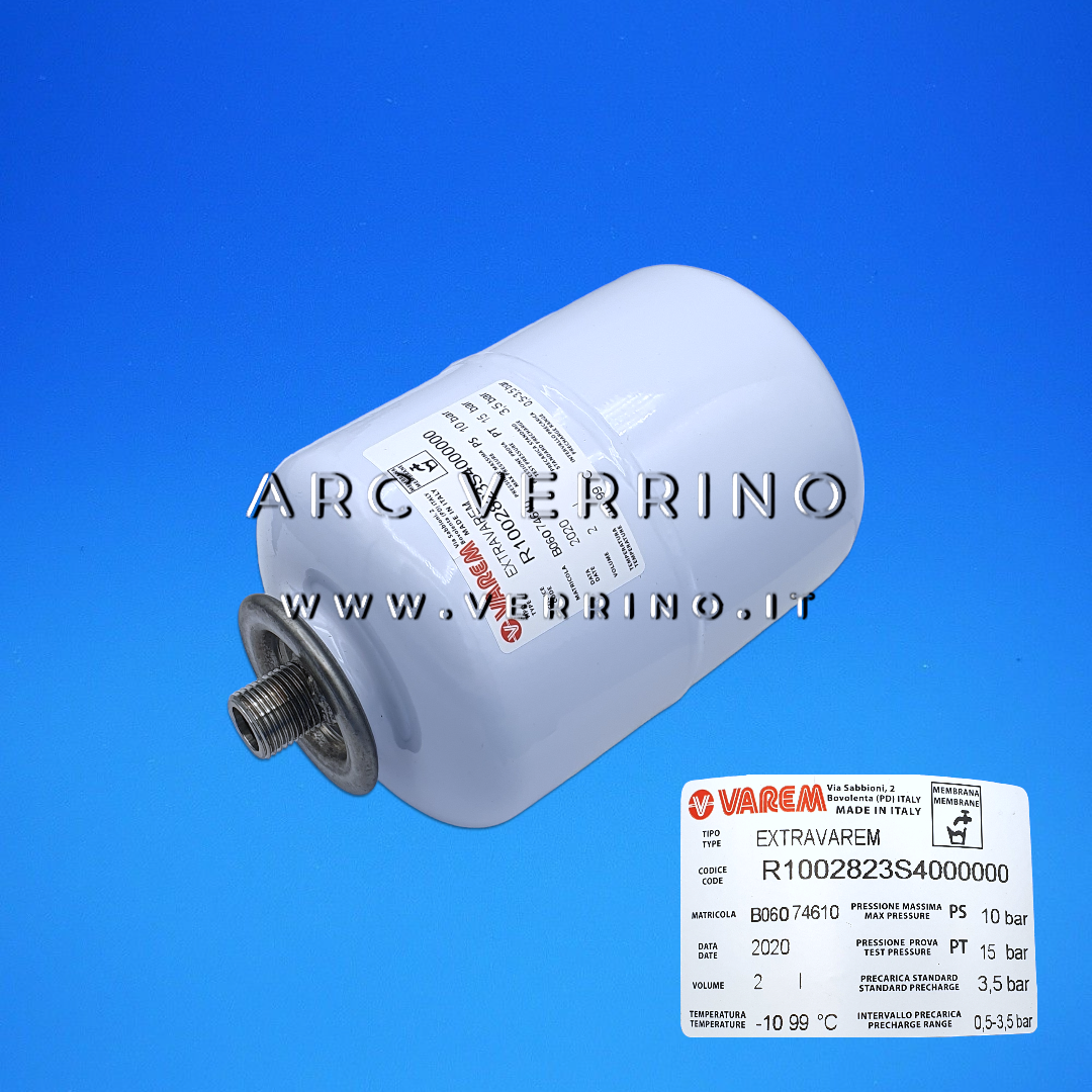 Vaso di espansione cilindrico - Extra Varem R1002823S4 - 2 Litri - 1/2 M | Biasi - Savio KI1051106