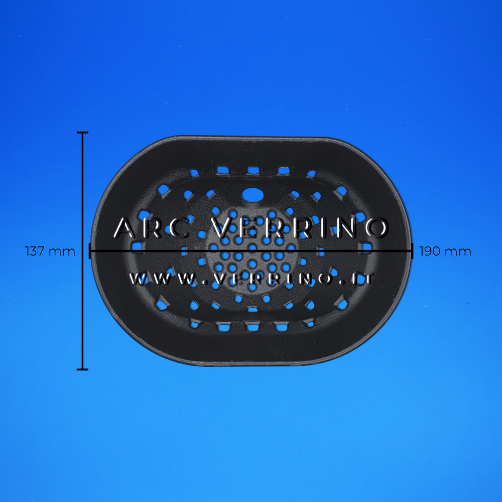 Braciere in ghisa Ravelli 311-000-11071 | ovale - per stufa a pellet_2