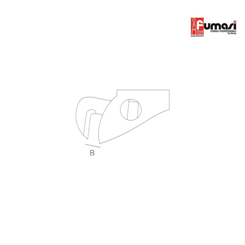 
                  
                    Giratubi Professionale - Pappagallo PKS CURVO - 175 mm | Fumasi 506001PKC
                  
                