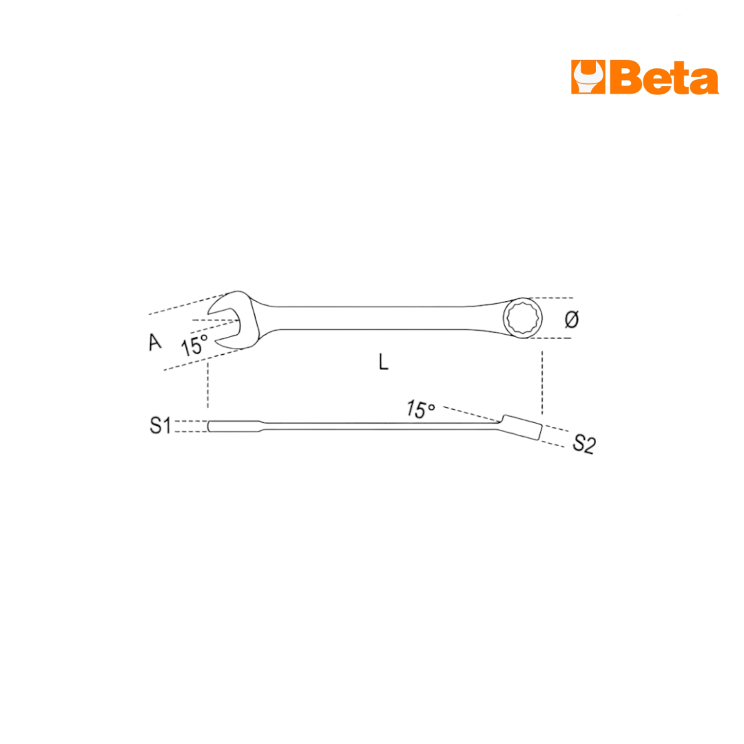 Beta 142 Chiave combinata a cricchetto