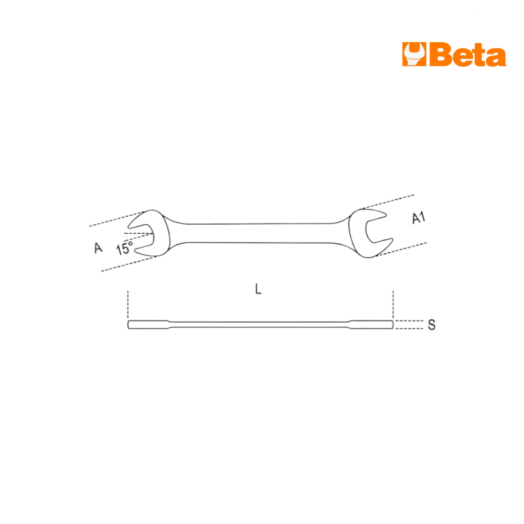 
                  
                    Chiave spaccata 55 - a forchetta - 16x17 mm | Beta 000550060
                  
                