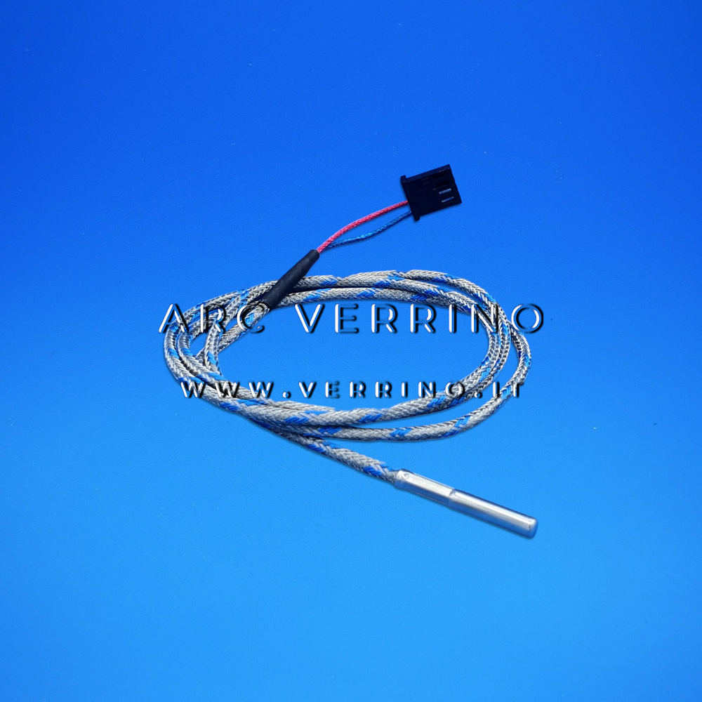 SONDA FUMI TEMPERATURA TERMOCOPPIA TIPO J CON TUBO INOX E CAVO VETROTEX - Foto 8