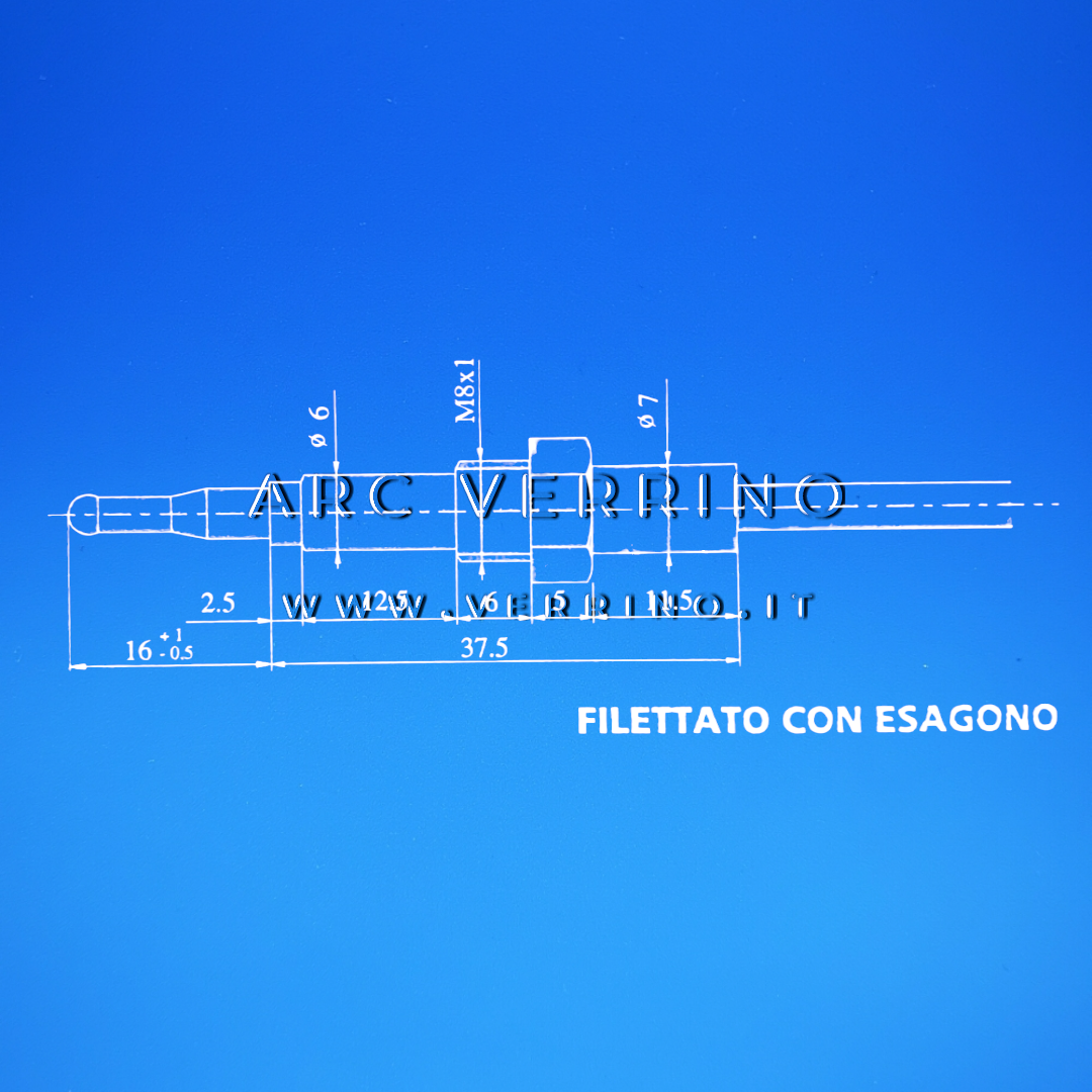 
                  
                    Termocoppia interrotta in rame Sit 0.270.405 - 1000 mm | giunto filettato con esagono M9x1_2
                  
                